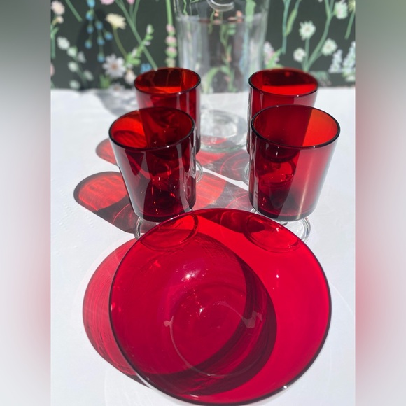 Vintage Pedestal Wine Glasses Luminarc Arcoroc CRISTAL D'ARQUES-Durand Cavalier - Picture 6 of 8